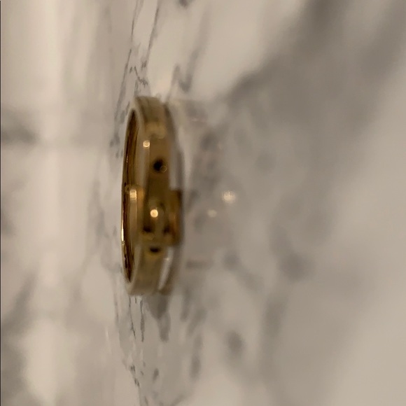 Gold stackable Michael Kors Belt Rings Set - Picture 5 of 5